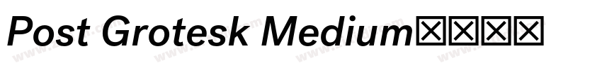 Post Grotesk Medium字体转换